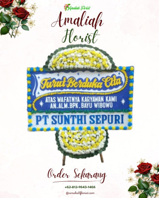 Papan Bunga Duka di Tegal Kunir Kidul